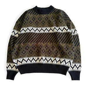 Vintage Fellini, 1990's Style Grandpa Sweater / Dadcore Knitwear